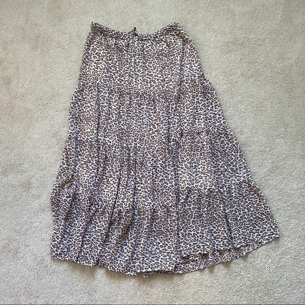 Aerie cheetah print maxi skirt like new size M